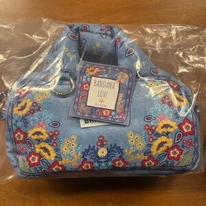 BRIGHTON LOVE Blue Floral Women's Crossbody/Handle Bag